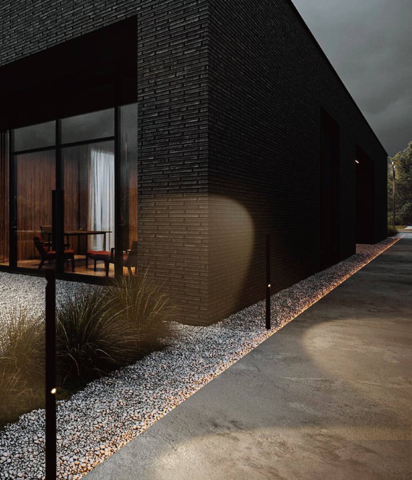 Duragreen 2 Spot Stick Outdoor Bollard Light