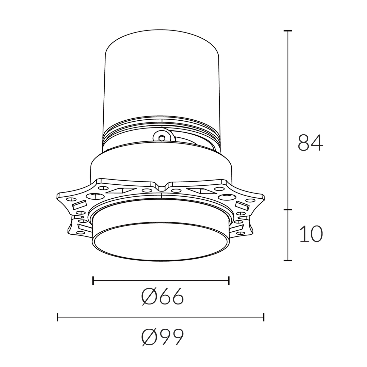 DuraGreen Acme 68 Engine Antique Bronze Semi Trimless Downlight