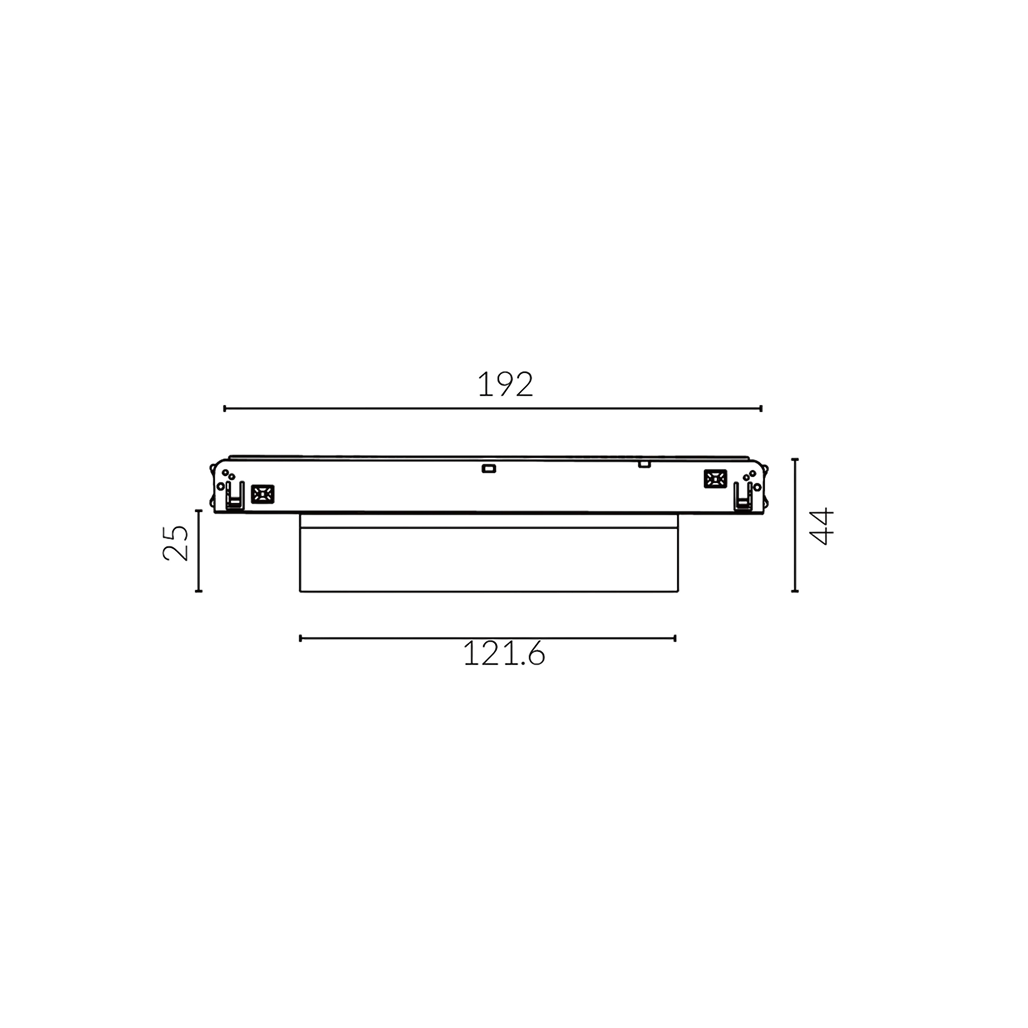 DuraGreen Fixed 6 Dot Line 48V Track Light