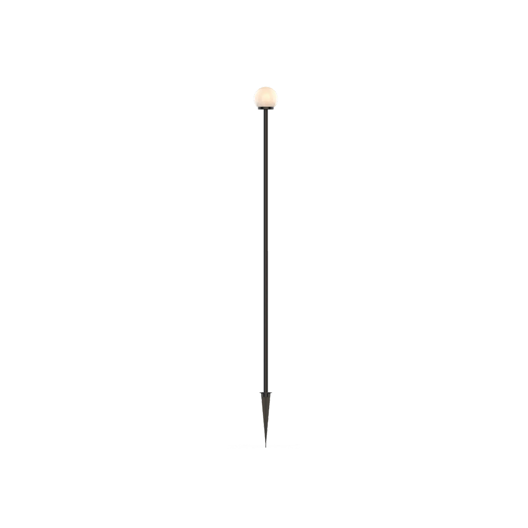 Duragreen Alabaster Globe Bollard Outdoor Light