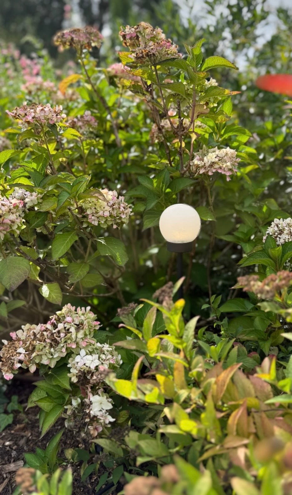 Duragreen Alabaster Globe Bollard Outdoor Light