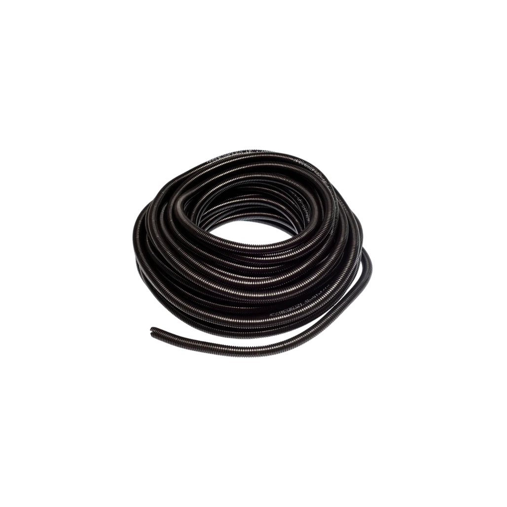 Black Flexible Split Conduit - 12mm - 50m Reel