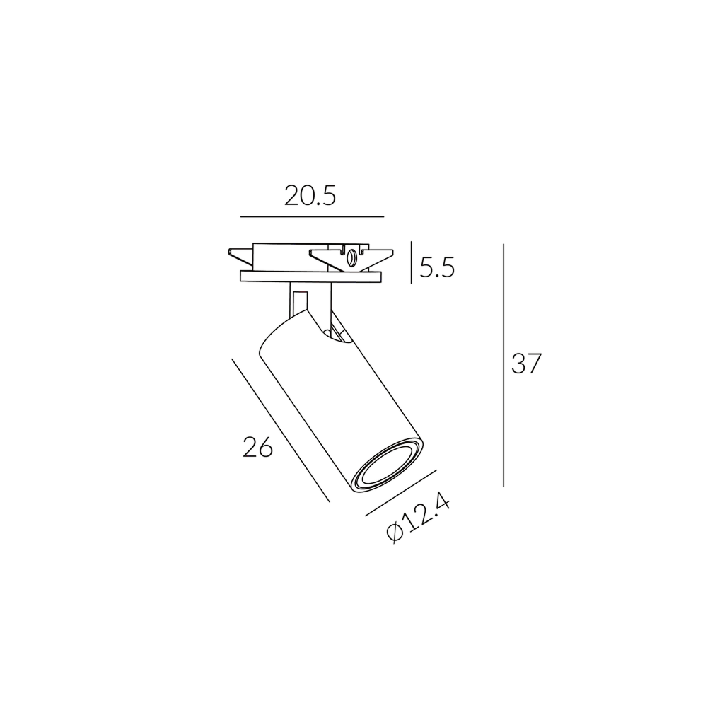 DuraGreen 12.4 Ultrafin Miniature Spotlight