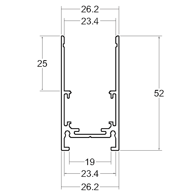 DuraGreen Deco 48V Plaster-in Trimless Track
