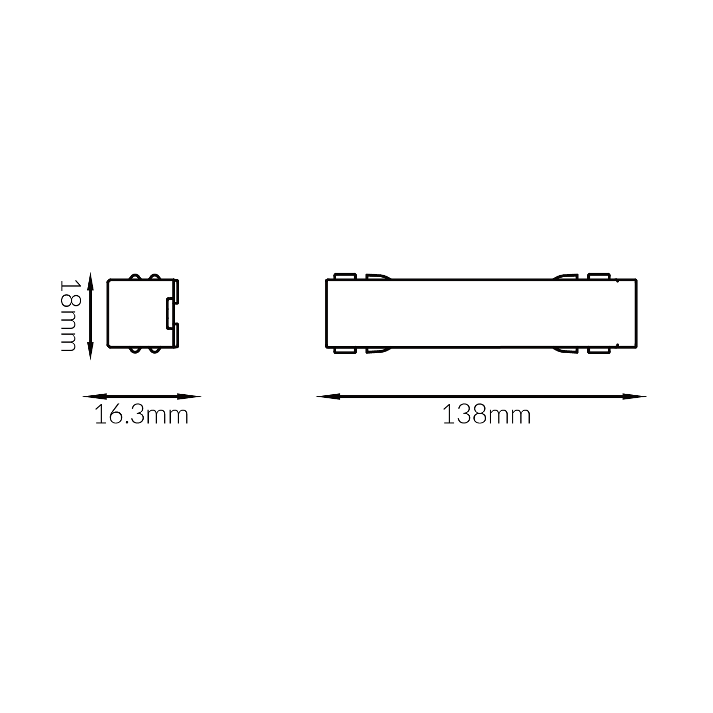 Deco 48V Track Through Joint